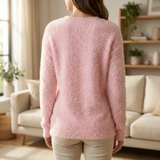Elena | Chic Fuzzy Knit Sweater for Women