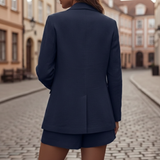 Zelia | Women's Double-Breasted Blazer &amp; Shorts Set