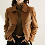 Pia | Spring Leather Jacket