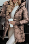 Quinn | Quilted Hooded Coat with Longline Fit