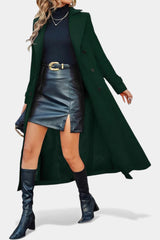 Ruby | Long Double-Breasted Coat with Notched Collar