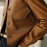 Pia | Spring Leather Jacket
