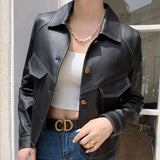 Pia | Spring Leather Jacket
