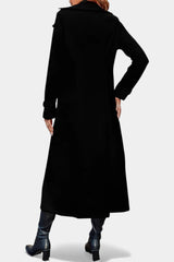 Ruby | Long Double-Breasted Coat with Notched Collar