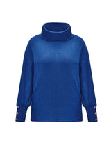 Zoe | Oversized Roll-Neck Sweater with Button Cuffs
