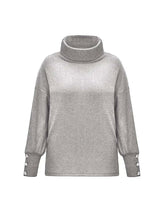 Zoe | Oversized Roll-Neck Sweater with Button Cuffs