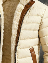 Julia | Retro Puffer Jacket with Sherpa Lining