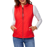 Fiona | Lightweight Quilted Vest with Stand-Up Collar