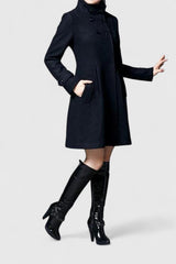 Chloe | Elegant Hooded Long Coat for Women
