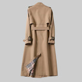 Genevieve | Women's Classic Double-Breasted Trench Coat