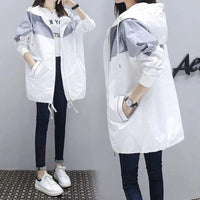 Nicole | Stylish Long Hooded Lightweight Womens Coat