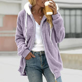 Clara | Oversized Teddy Cardigan with Zipper