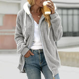 Clara | Oversized Teddy Cardigan with Zipper