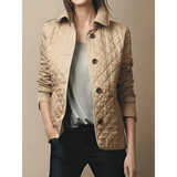 Eva | Women's Short Quilted Waterproof Jacket with Button Closure