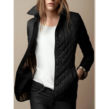 Eva | Women's Short Quilted Waterproof Jacket with Button Closure