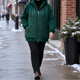Everly | Quilted Hooded Jacket with Zip Closure