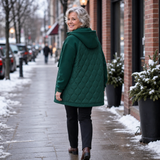 Everly | Quilted Hooded Jacket with Zip Closure