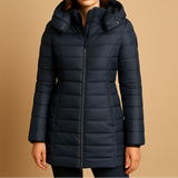 Elara | Women's Lightweight Puffer Jacket with Quilted Hood