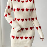 Mackenzie | Women's Heart Pattern Knitted Dress