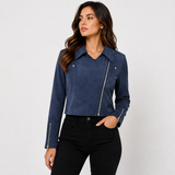 Dahlia | Women's Cropped Jacket with Classic Collar