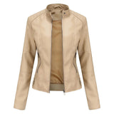 Pia | Chic Leather Jacket with Sophisticated Flair