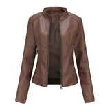 Pia | Chic Leather Jacket with Sophisticated Flair