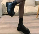Liora | Women’s Platform Chelsea Ankle Boots with Warm Lining