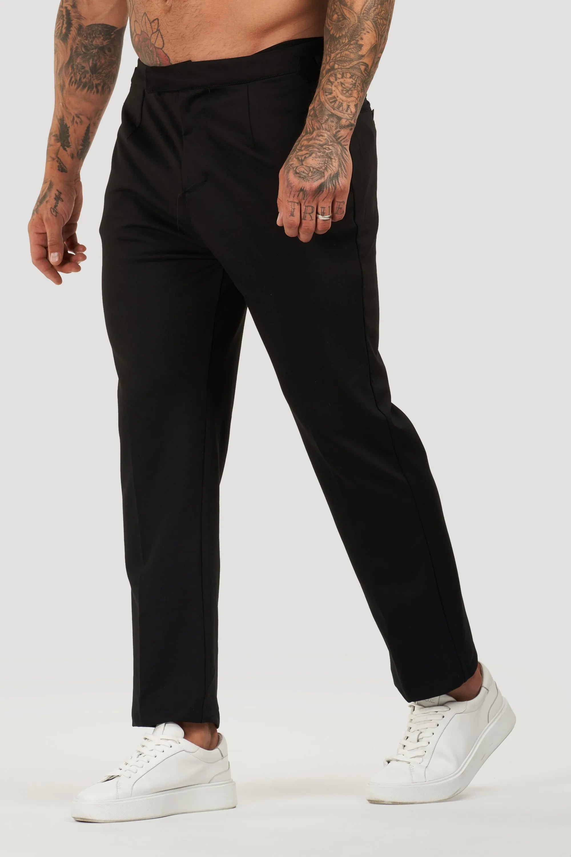 THE ALESSIO TROUSERS - BLACK - Maison Sydney