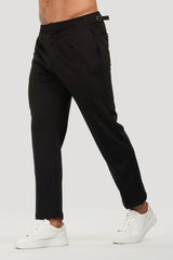THE ALESSIO TROUSERS - BLACK - Maison Sydney