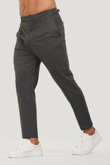 THE ALESSIO TROUSERS - DARK GREY - Maison Sydney