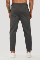 THE ALESSIO TROUSERS - DARK GREY - Maison Sydney