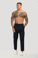 THE ALESSIO TROUSERS - NAVY BLUE - Maison Sydney