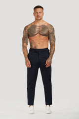 THE ALESSIO TROUSERS - NAVY BLUE - Maison Sydney