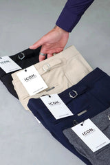THE ALESSIO TROUSERS - NAVY BLUE - Maison Sydney