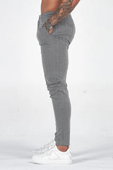 THE CHEVRON TROUSERS - GREY - Maison Sydney