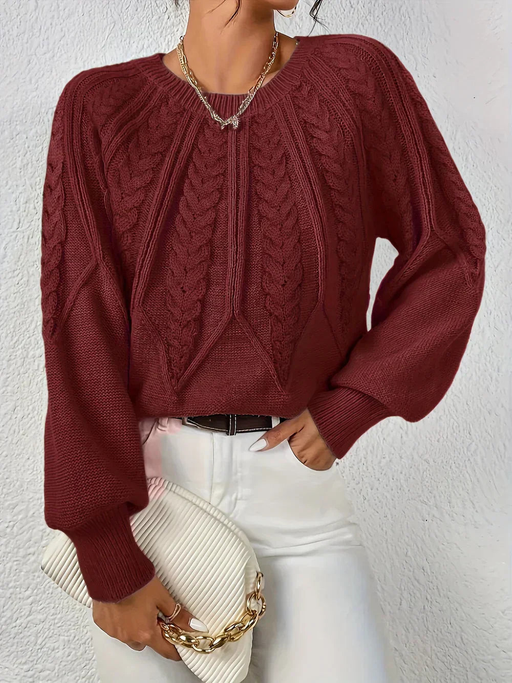 Louisa | Crocheted Sweater - Maison Sydney