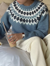 Maud | Jacquard Sweater - Maison Sydney