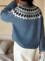 Maud | Jacquard Sweater - Maison Sydney