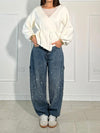 Balloon Carpenter Shine Denim Jeans - Maison Sydney