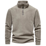 Cooma V2 |Retro Half-zip Stand Collar Sweatshirt - Threadford