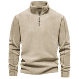 Cooma V2 |Retro Half-zip Stand Collar Sweatshirt - Threadford