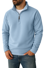 Cooma V2 |Retro Half-zip Stand Collar Sweatshirt - Threadford