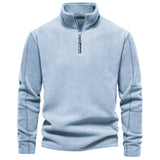 Cooma V2 |Retro Half-zip Stand Collar Sweatshirt - Threadford