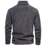 Cooma V2 |Retro Half-zip Stand Collar Sweatshirt - Threadford