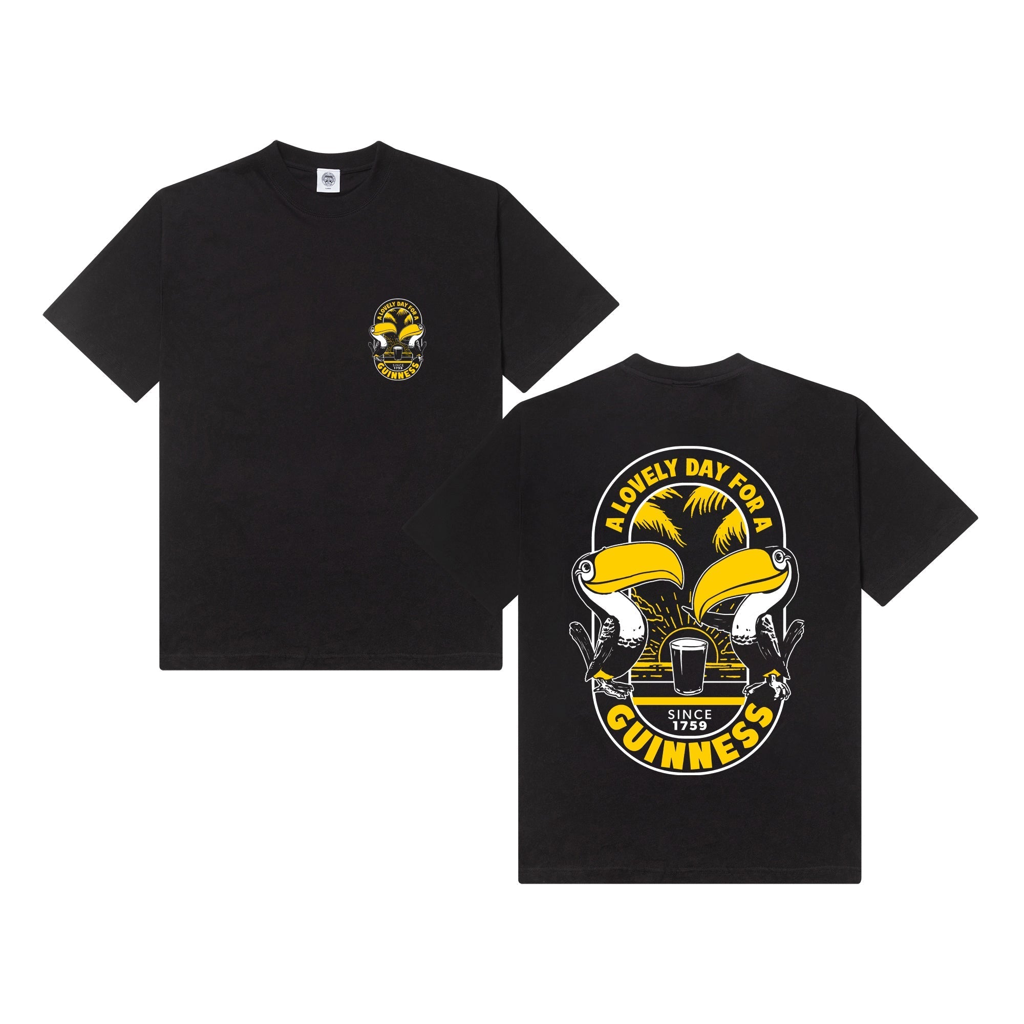 Guinness x MS 'Tropical' Tee - Black - Maison Sydney