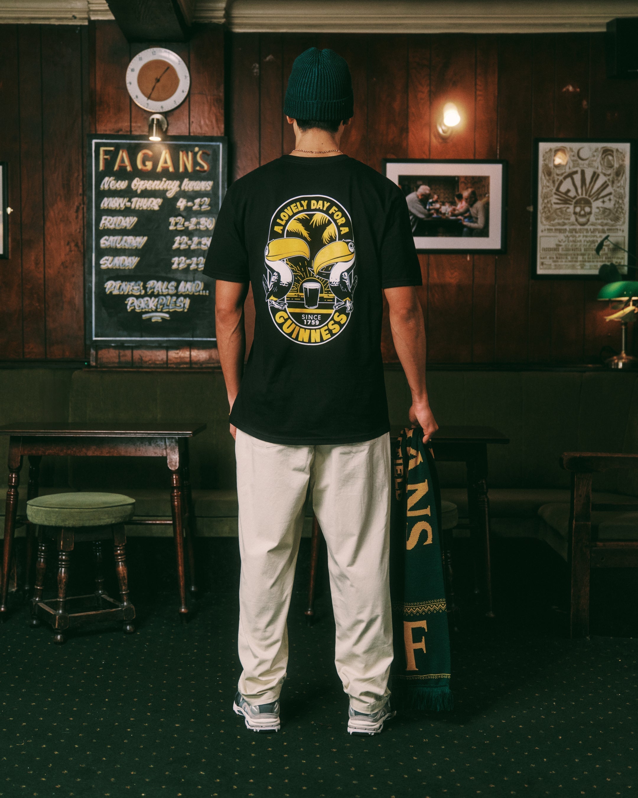 Guinness x MS 'Tropical' Tee - Black - Maison Sydney