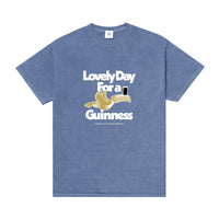 Guinness x MS 'Lovely Day' Vintage Washed Tee - Blue
