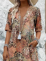 Harper™ | Elegant Floral Midi Dress - Maison Sydney