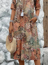 Harper™ | Elegant Floral Midi Dress - Maison Sydney