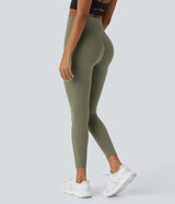 High Waisted Butt Lifting Tummy Control Side Pocket Shaping Training Leggings - Maison Sydney
